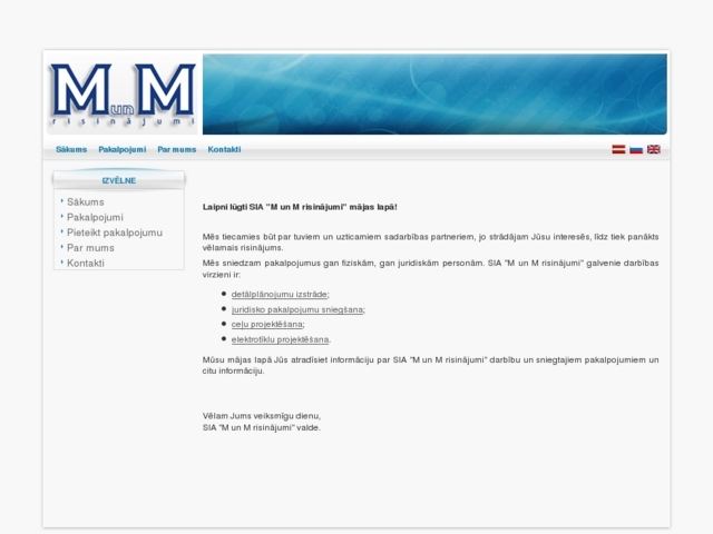 M un M risinājumi, SIA